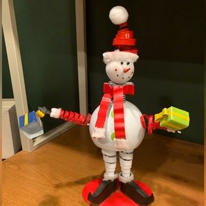 Whimsical Decorative Metal Snowman